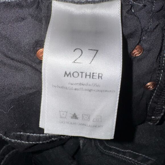 MOTHER Denim The Swooner Supermoon Stripe Grey Jeans Stretchy Size 27 - Picture 5 of 6